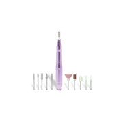 Rio NAEF Limetta Elettrica Professionale per Unghie 11 testine 66 accessori 20000 rpm USB colore Viola