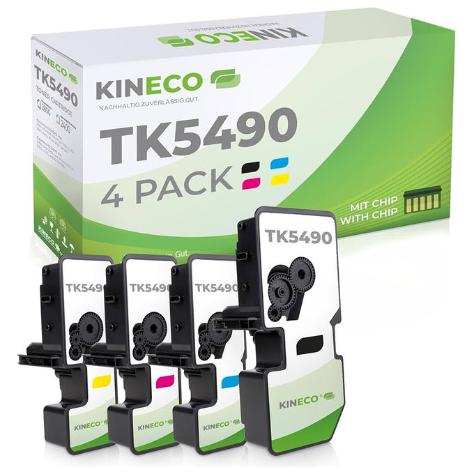 Kyocera toner originale TK-5490Y giallo, alta capacita' 2400 pagine, compatibile ECOSYS MA2101cfx, MA2101cwfx, PA2101cx, PA2101cwx