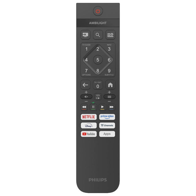 Philips 24PHS6050-12 Smart TV LED 24'' HD+ Titan OS Wi-Fi HDR10 Dolby Audio 3 HDMI Alexa Google Assistant colore Nero