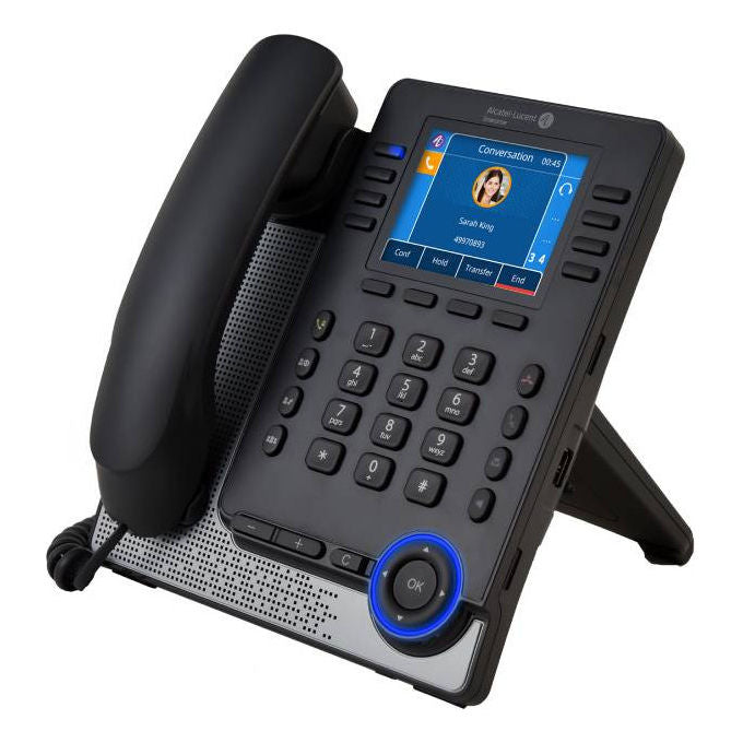 Alcatel M7s Pro telefono IP da scrivania, schermo colori 3,5 pollici, Wi-Fi, Bluetooth, PoE, grigio