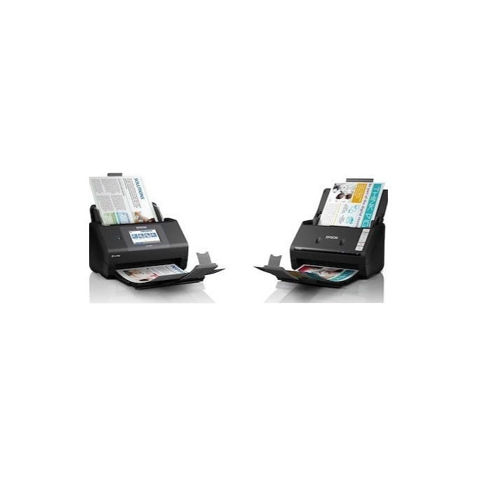 Epson scanner documentale WorkForce ES-590W, Wi-Fi, alimentatore automatico 100 fogli, fronte retro 45 ppm, touchscreen 10,9 cm, scansione cloud, A4