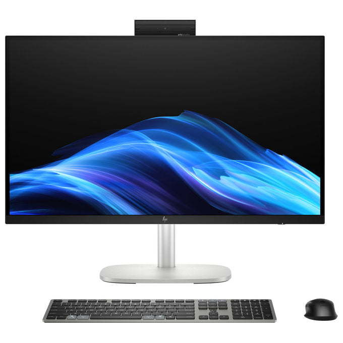 HP EliteStudio 8 G1i, all-in-one 27 pollici, Intel Core Ultra 9, 32 GB DDR5, SSD 1 TB, QHD 2560x1440, Windows 11 Pro, Wi-Fi 7, AI PC, argento
