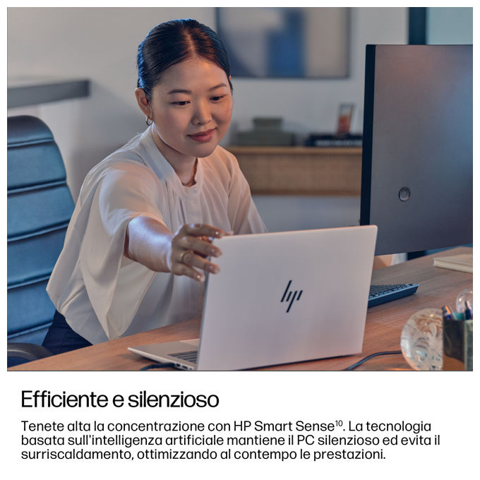 HP EliteBook 8 G1i D76LLET Notebook Intel Core Ultra 5 225U 16 GB 512 GB SSD 13 3 WUXGA colore Argento