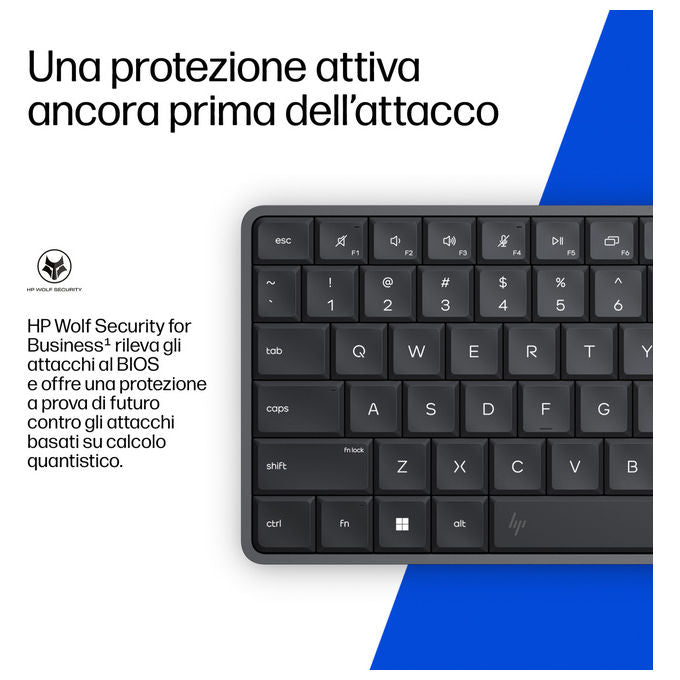 HP EliteBoard G1a mini PC, AMD Ryzen AI 7 PRO 350, 16 GB DDR5, SSD 1 TB, Windows 11 Pro, Wi-Fi 7, nero