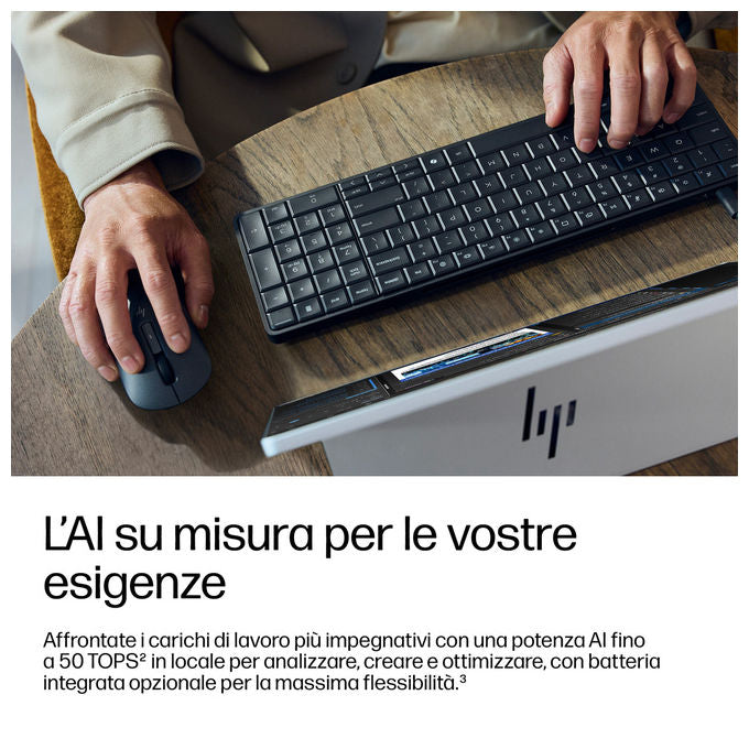 HP EliteBoard G1a mini PC, AMD Ryzen AI 7 PRO 350, 16 GB DDR5, SSD 1 TB, Windows 11 Pro, Wi-Fi 7, nero
