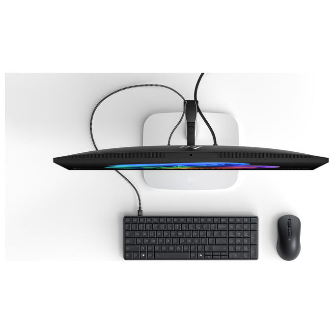 HP EliteBoard G1a, mini PC con tastiera integrata, AMD Ryzen AI 5 PRO 340, 16 GB DDR5, SSD 512 GB, Windows 11 Pro, grigio