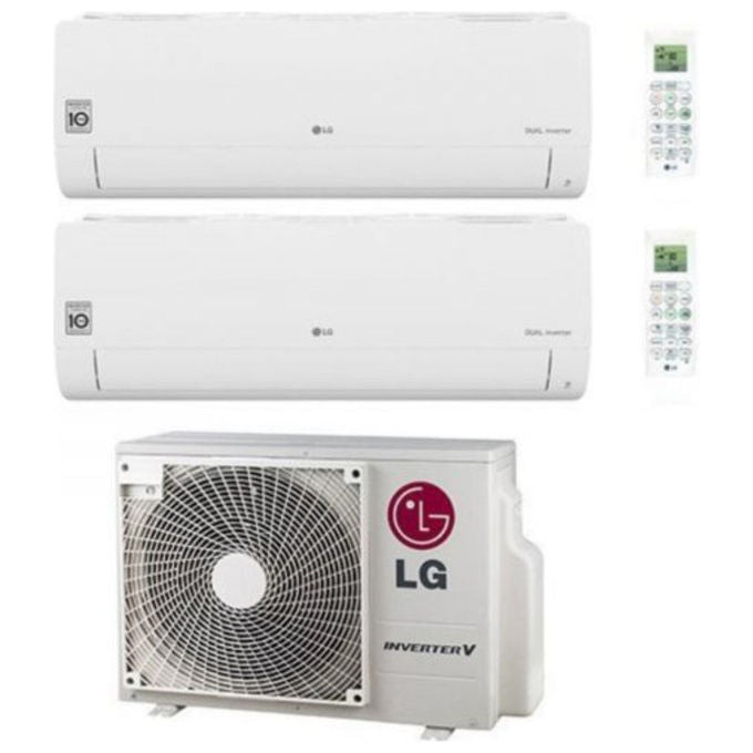 LG condizionatore dual split inverter, 18000 btu, classe A+++, wifi ThinQ, gas R32, tecnologia Replace, REPLACE18Z.SET