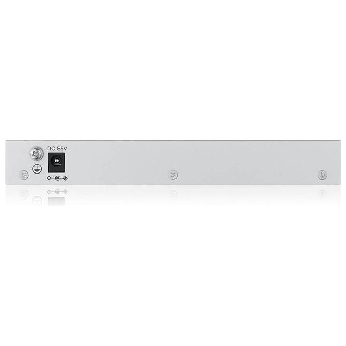Zyxel GS1200-8HPV3 switch gestito L2, 8 porte Gigabit, 4 porte PoE 68W, desktop, fanless, grigio