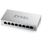 Zyxel switch gestito L2 GS1200-8V3, 8 porte Gigabit Ethernet, 16 Gbit-s, VLAN, QoS, fanless, desktop, grigio