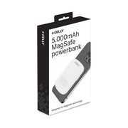Celly power bank 5000 mAh MagSafe, ricarica wireless 15W, uscita USB-C 20W, alluminio e silicone, blu