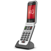Emporia V227.LTE.V3.BK.01 SIMPLICITYglam.4G Telefono per Anziani a Conchiglia Display 2.8'' 4G LTE Bluetooth 5.0 IP54 colore Nero