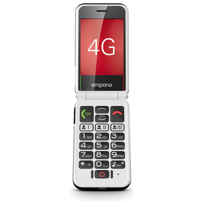 Emporia V227.LTE.V3.BK.01 SIMPLICITYglam.4G Telefono per Anziani a Conchiglia Display 2.8'' 4G LTE Bluetooth 5.0 IP54 colore Nero