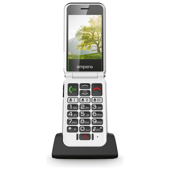 Emporia V227.LTE.V3.BK.01 SIMPLICITYglam.4G Telefono per Anziani a Conchiglia Display 2.8'' 4G LTE Bluetooth 5.0 IP54 colore Nero