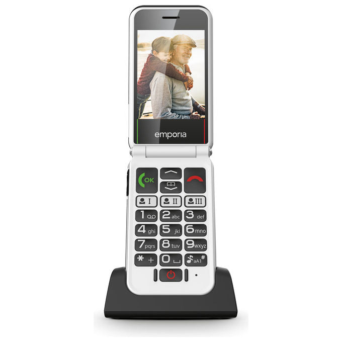 Emporia V227.LTE.V3.BK.01 SIMPLICITYglam.4G Telefono per Anziani a Conchiglia Display 2.8'' 4G LTE Bluetooth 5.0 IP54 colore Nero