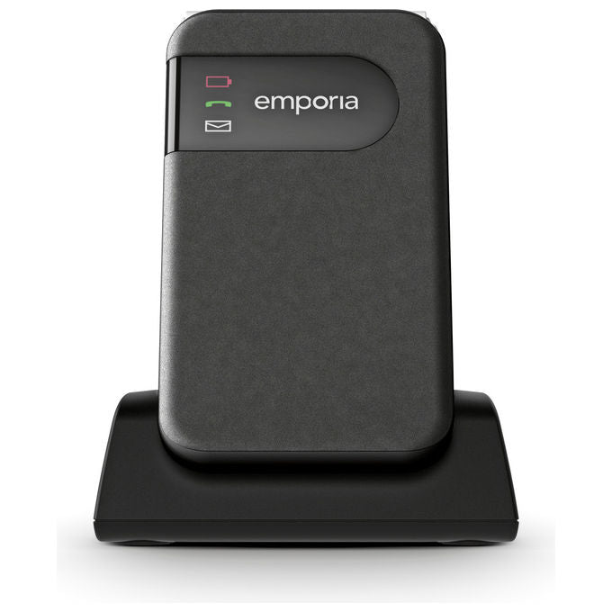 Emporia V227.LTE.V3.BK.01 SIMPLICITYglam.4G Telefono per Anziani a Conchiglia Display 2.8'' 4G LTE Bluetooth 5.0 IP54 colore Nero