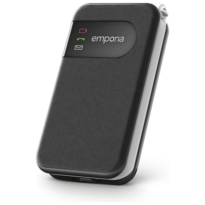 Emporia V227.LTE.V3.BK.01 SIMPLICITYglam.4G Telefono per Anziani a Conchiglia Display 2.8'' 4G LTE Bluetooth 5.0 IP54 colore Nero