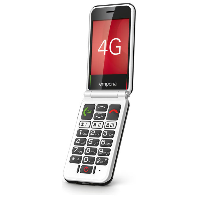 Emporia V227.LTE.V3.BK.01 SIMPLICITYglam.4G Telefono per Anziani a Conchiglia Display 2.8'' 4G LTE Bluetooth 5.0 IP54 colore Nero