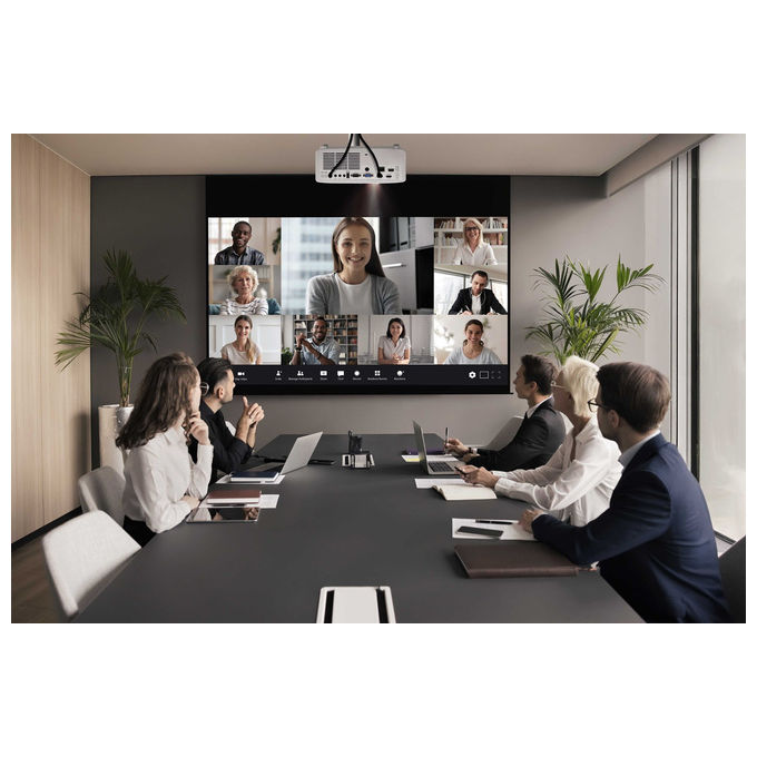 Optoma ZK551 proiettore laser 4K UHD, 5100 lumen, DLP, durata 30000h, Wi-Fi Miracast, IP6X, bianco