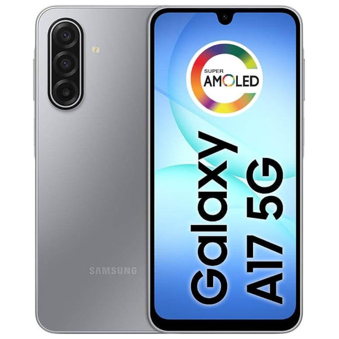 Samsung Galaxy A17 smartphone, 8 GB RAM, 256 GB, display 6.7'' Super AMOLED 90Hz, tripla fotocamera 50 MP, 4G, batteria 5000 mAh, nero