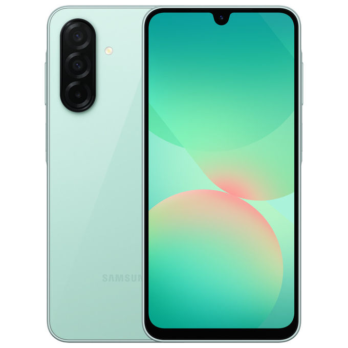 Samsung Galaxy A26 5G smartphone, 6,7'' Super AMOLED 120Hz, 8 GB RAM, 256 GB, tripla fotocamera 50 MP, batteria 5000 mAh, IP67, Android 15, colore menta