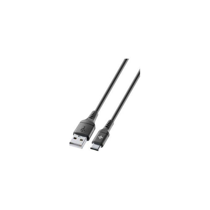 Cellularline Ploos cavo USB-C a USB-C, ricarica rapida, schermatura magnetica, sincronizzazione dati, 1 m, nero