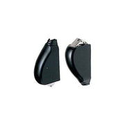Cisa coppia scrocchi autobloccanti per maniglioni antipanico serie Alpha, chiusura verticale alto basso, finitura nera, modello 07A63.61.0