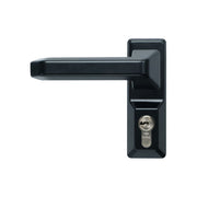Cisa comando esterno per maniglione antipanico serie Alpha, colore nero, disabilitazione con chiave, alluminio verniciato, cilindro nichelato, reversibile