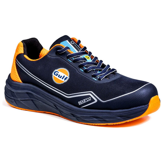 Sparco TEAMWORK WILLEN Scarpa Antinfortunistica Uomo Donna S1PS ESD SR FO HRO Stile Running Traspirante Blu Verde colore Blu Verde