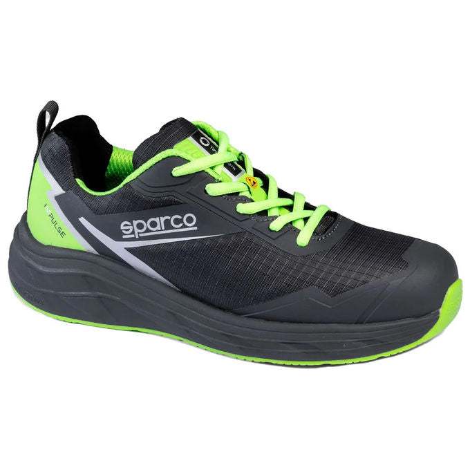 Sparco BTB0013B10 Lucas Scarpe Antinfortunistiche S3S ESD HRO Uomo Donna Stile Running Puntale Composito Taglia 46 colore Grigio Verde