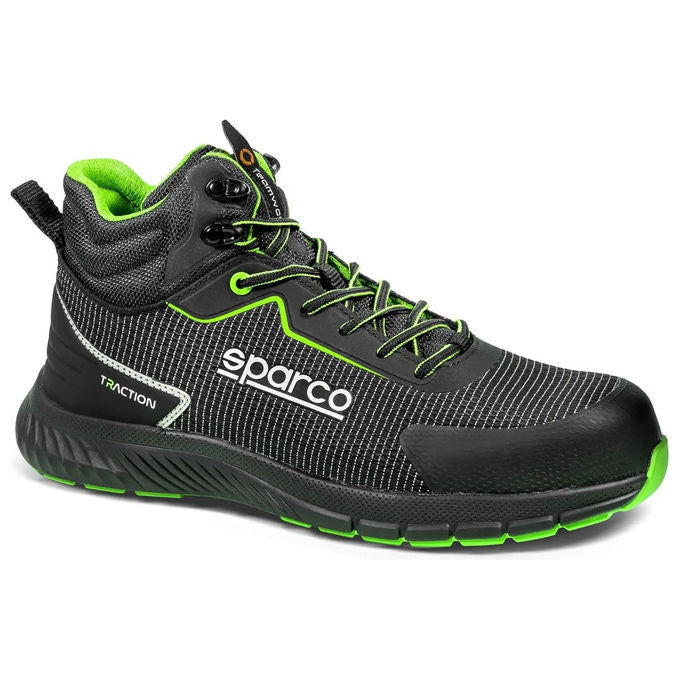 Sparco BTB00 Traction-H Naoki Scarpe Antinfortunistiche Uomo S3S ESD HRO Metal Free Puntale in Vetroresina Idrorepellenti colore Nero