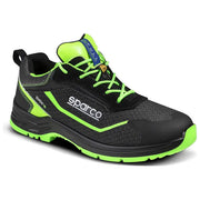 Sparco 07539 Indy Forester Scarpe Antinfortunistiche S3S ESD SR FO LG Puntale Vetroresina 200J Suola FLEXGRIP+ Metal Free Taglia 39 colore Nero Verde Fluo