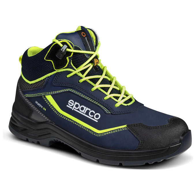 Sparco 07539 Indy-HE Ranger Scarpe Antinfortunistiche S3 SRA ESD Antiperforazione Puntale Composito Suola FlexGrip colore Nero