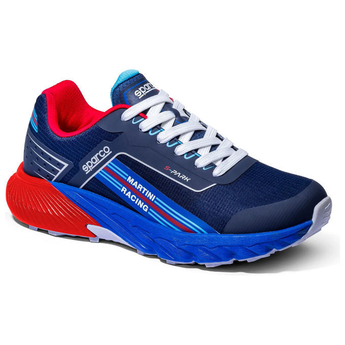 Sparco 07537MR41BMRS Indy Sanremo Martini Racing Scarpe Antinfortunistiche S3S ESD puntale vetroresina 200J metal free taglia 41 colore Blu Navy Rosso