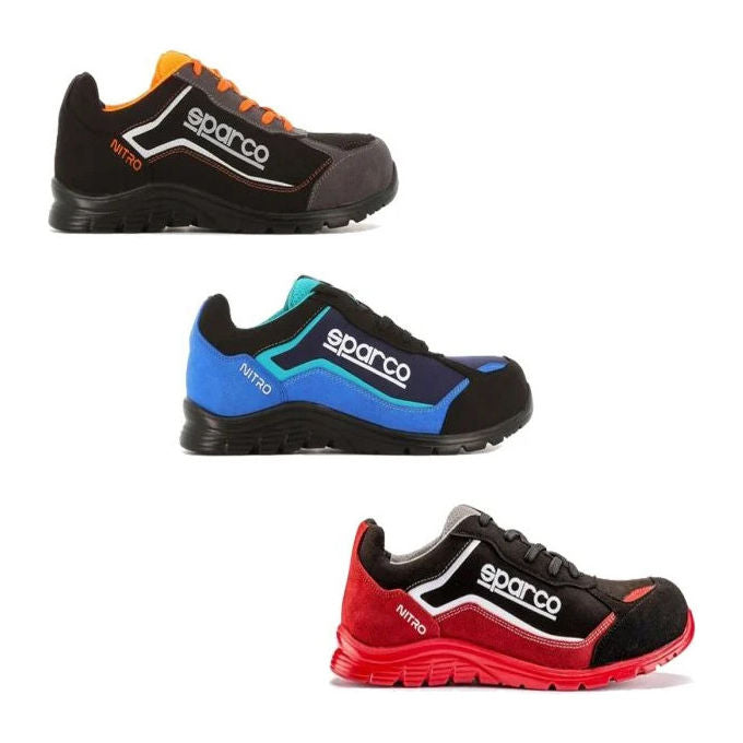 Sparco BTB0044 Nitro Elfyn Scarpe Antinfortunistiche S3S ESD Metal Free Idrorepellenti Puntale Composito Taglia 38 colore Grigio Giallo Fluo