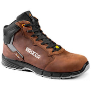 Sparco BTB0012B0D15038 Targa H Vic Scarpe Antinfortunistiche S3S ESD SR FO Puntale in Fibra di Vetro Tomaia in Pelle colore Marrone Scuro