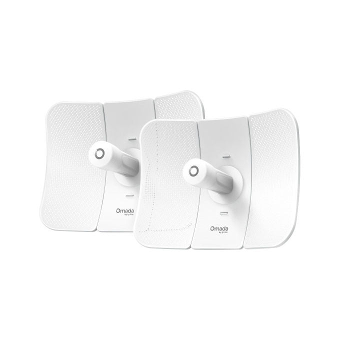 TP-Link Omada bridge di rete wireless punto-punto, 867 Mbit-s, 5 GHz, antenna 23 dBi, portata 15 km, IP65, PoE