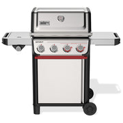 Weber barbecue a gas Spirit S-435 inox, 4 bruciatori, Sear Zone, fornello laterale, accensione Snap-Jet, griglie ghisa GBS, 13780 W