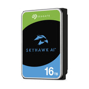 Seagate SkyHawk AI, hard disk interno 16 TB, 3.5'', 7200 giri-min, SATA III, buffer 512 MB, sorveglianza AI