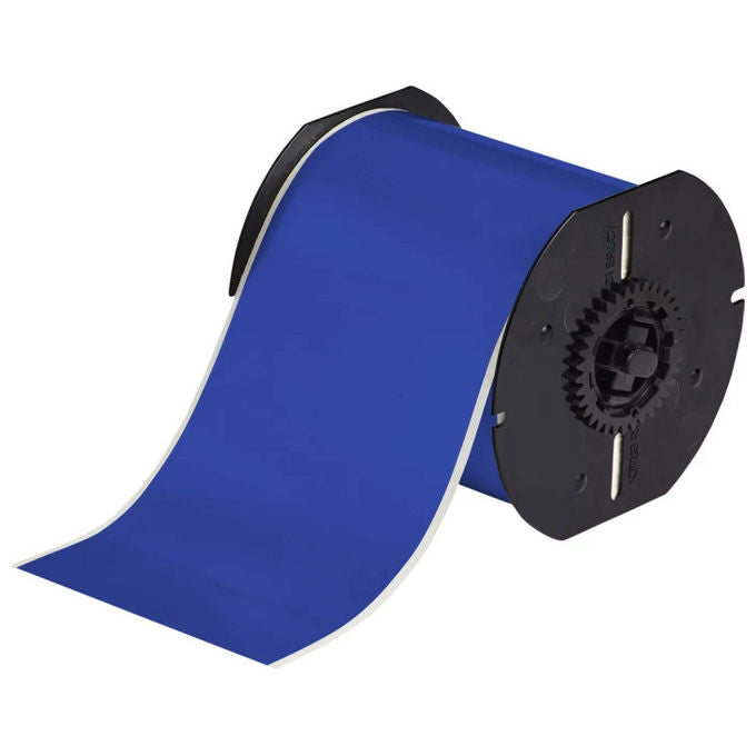 Brother rotolo etichette precollate blu, diametro 100 mm, confezione da 250 etichette, resistente al calore, LTZ15100FPEL