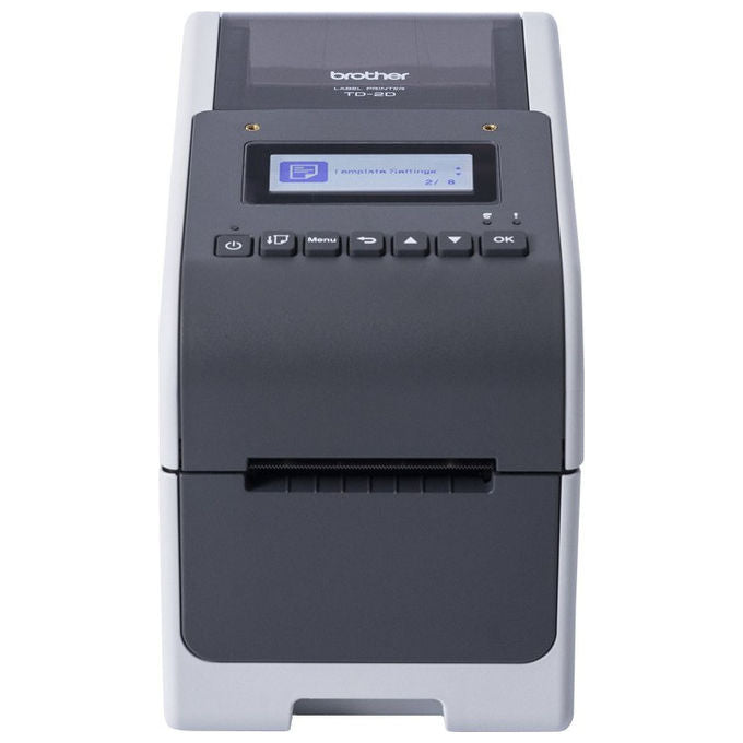 Brother stampante per etichette TD-2350D203, termica diretta, 203 dpi, 152 mm-s, Wi-Fi, Bluetooth, LAN, USB, display LCD