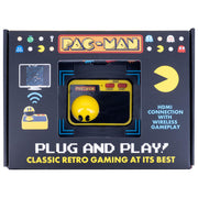 Fizz Creations console portatile Pac-Man, schermo LCD a colori 2,5'', suoni arcade originali, gameplay multilivello, licenza ufficiale Bandai Namco