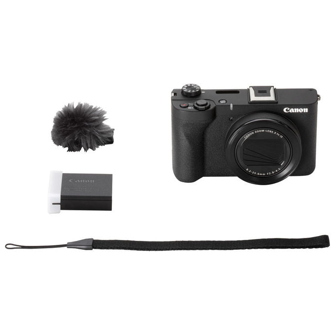 Canon PowerShot V1, fotocamera compatta 22,3 MP, sensore CMOS 1.4'', video 4K, touchscreen orientabile 3'', Wi-Fi, nera