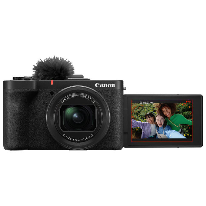 Canon PowerShot V1, fotocamera compatta 22,3 MP, sensore CMOS 1.4'', video 4K, touchscreen orientabile 3'', Wi-Fi, nera