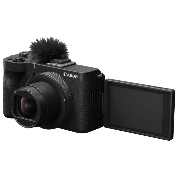 Canon PowerShot V1, fotocamera compatta 22,3 MP, sensore CMOS 1.4'', video 4K, touchscreen orientabile 3'', Wi-Fi, nera