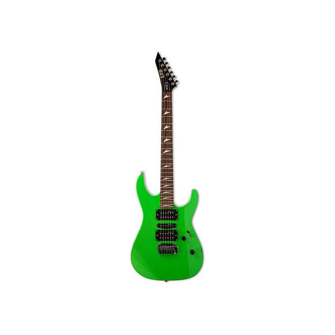 ESP LTD chitarra elettrica MT-130, colore neon green, pickup HSH, 24 tasti extra jumbo, scala 25.5'', profilo Thin U