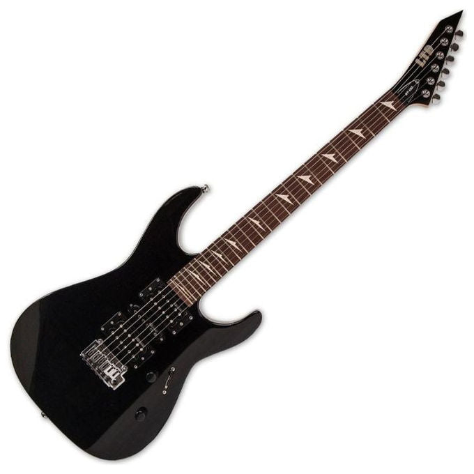 ESP LTD MT-130 chitarra elettrica, colore nero, pickup HSH, 24 tasti extra jumbo, ponte tremolo, scala 25.5''