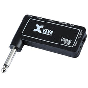 Xvive GA-4 Metal, amplificatore per cuffia da chitarra, portatile, controlli gain tone volume, ingresso aux jack 3,5mm, batteria litio integrata