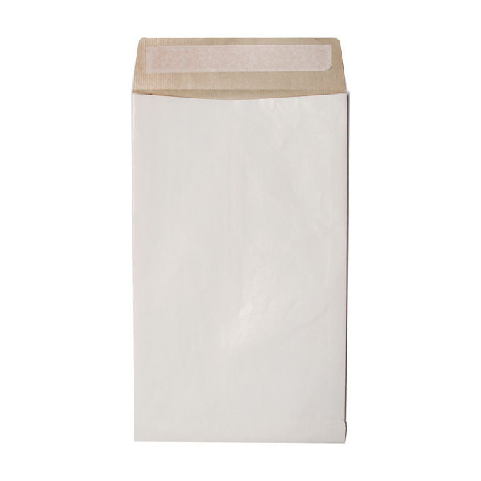Blasetti sacchetti antistrappo Secursac, formato A4, 25x35x4 cm, 130 gr, chiusura strip, bianchi, conf. 100 pezzi