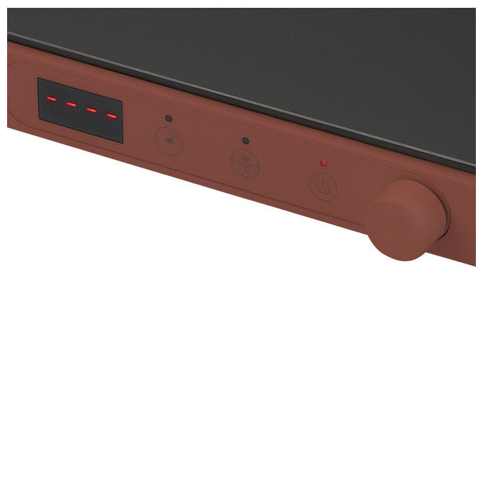 Tognana piastra a induzione Iridea, 2000W, display digitale, rosso mela, timer 240 min, touch, 33x33 cm