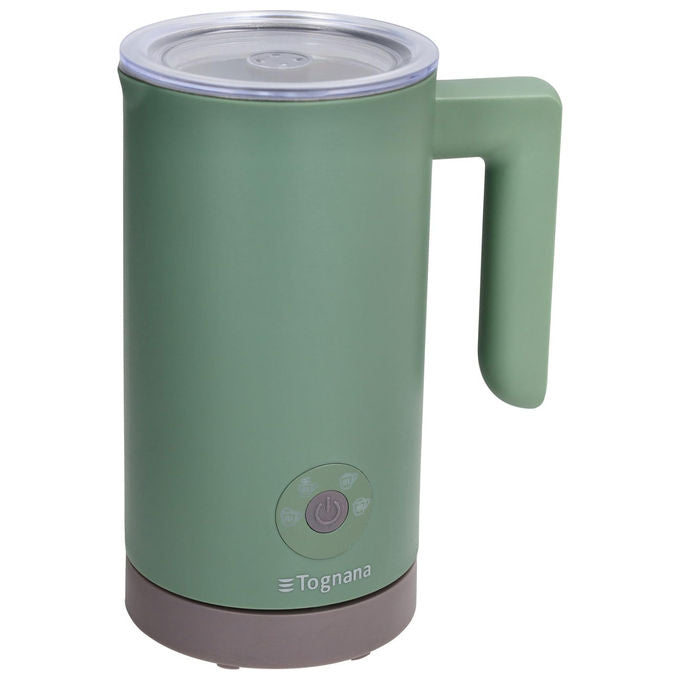 Tognana Iridea montalatte elettrico verde salvia, 300 ml, schiuma calda e fredda, latte caldo, cioccolata, 500W, antiaderente